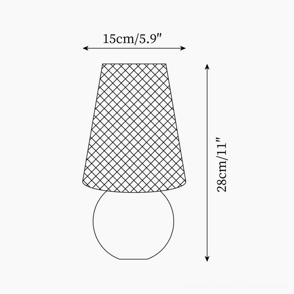 Floral table lamp wooden base multiple color options walnut colorful pattern