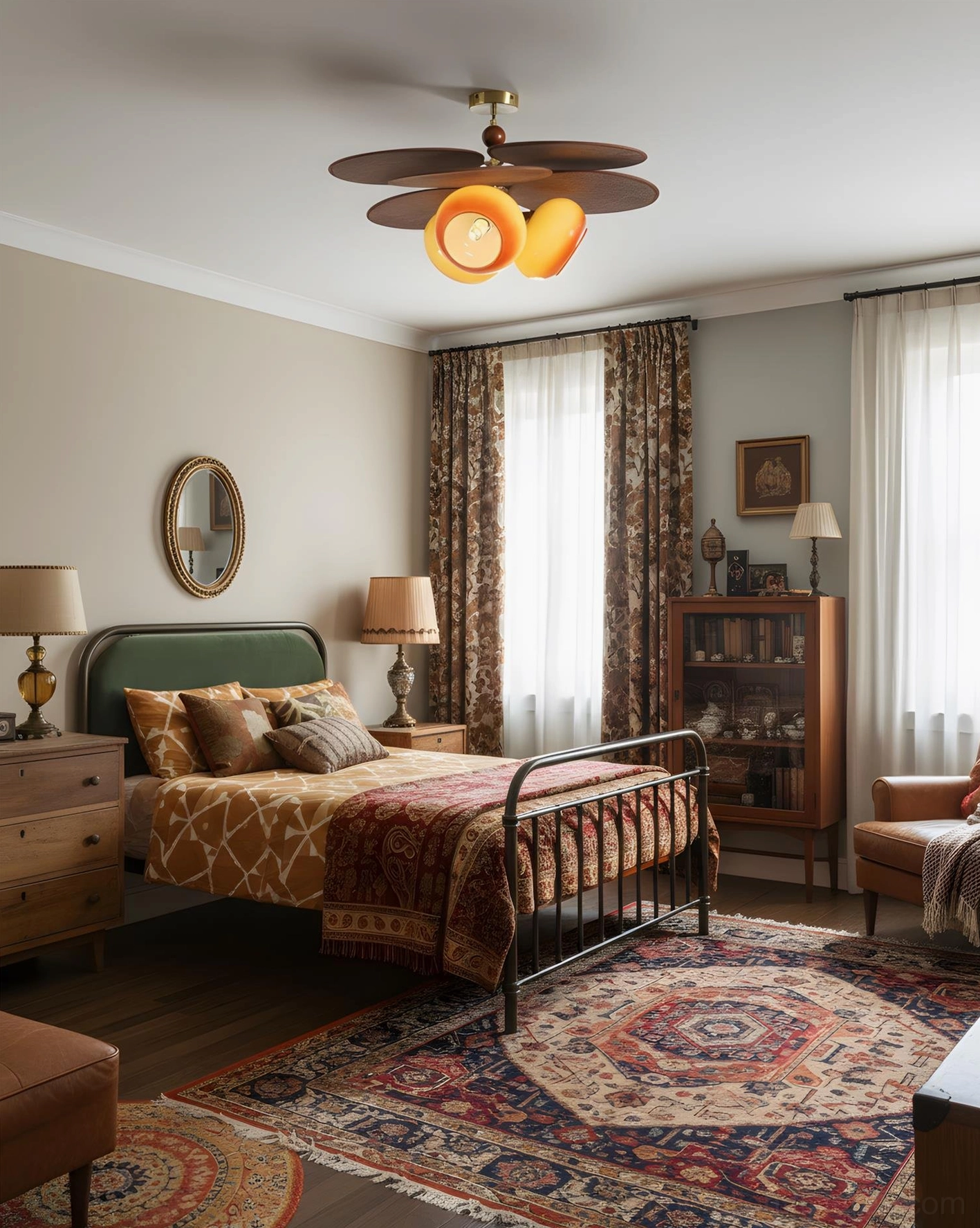 Floravane multi-head pendant ceiling light fixture installed in contemporary interior space