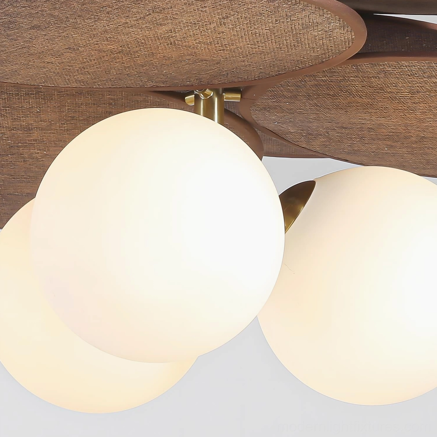 Floravane single head brown caramel ceiling light fixture contemporary installation detail