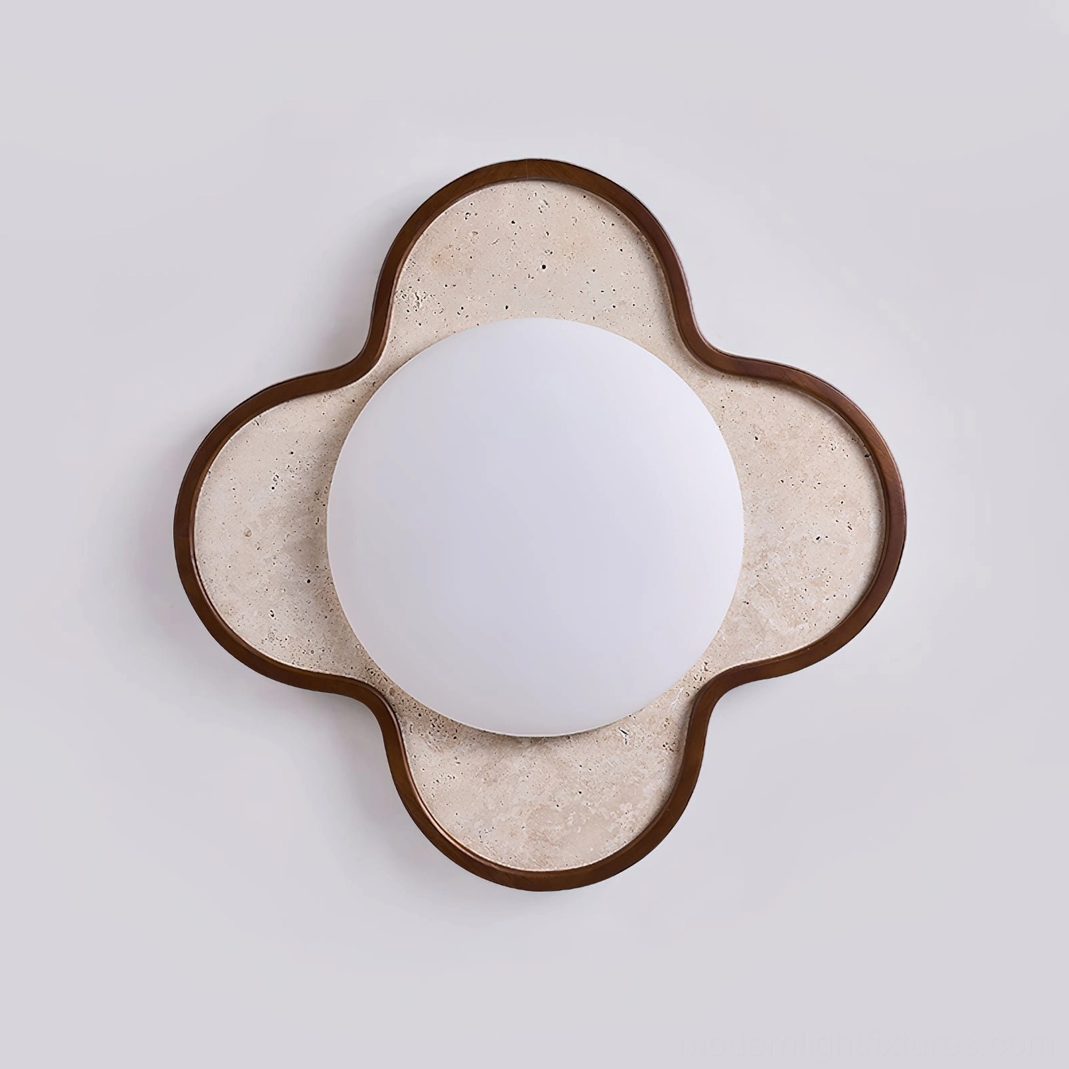 Contemporary flower-shaped ceiling light fixture adding sculptural design element
