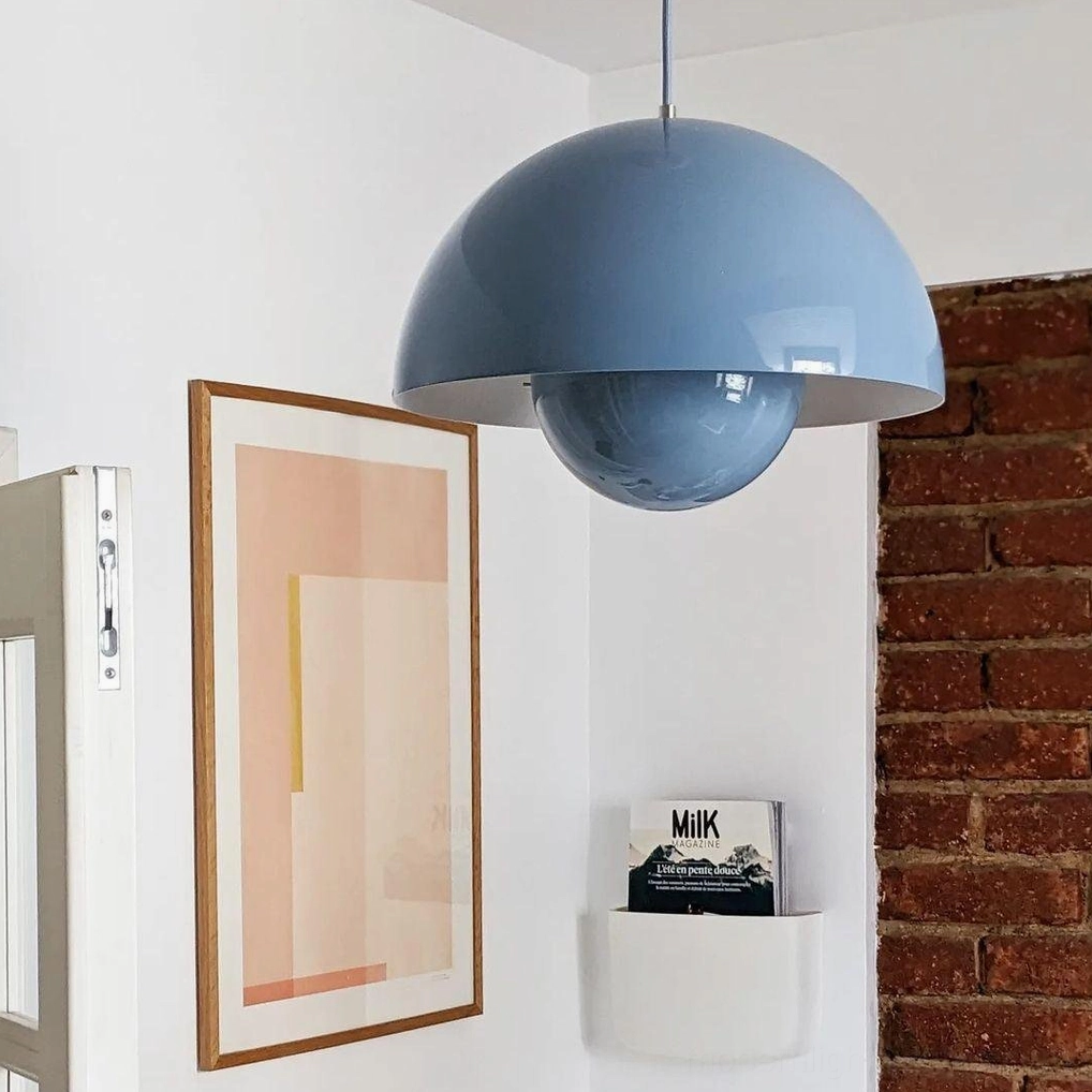 Flowerpot pendant light with international certification marks for North America Australia Europe