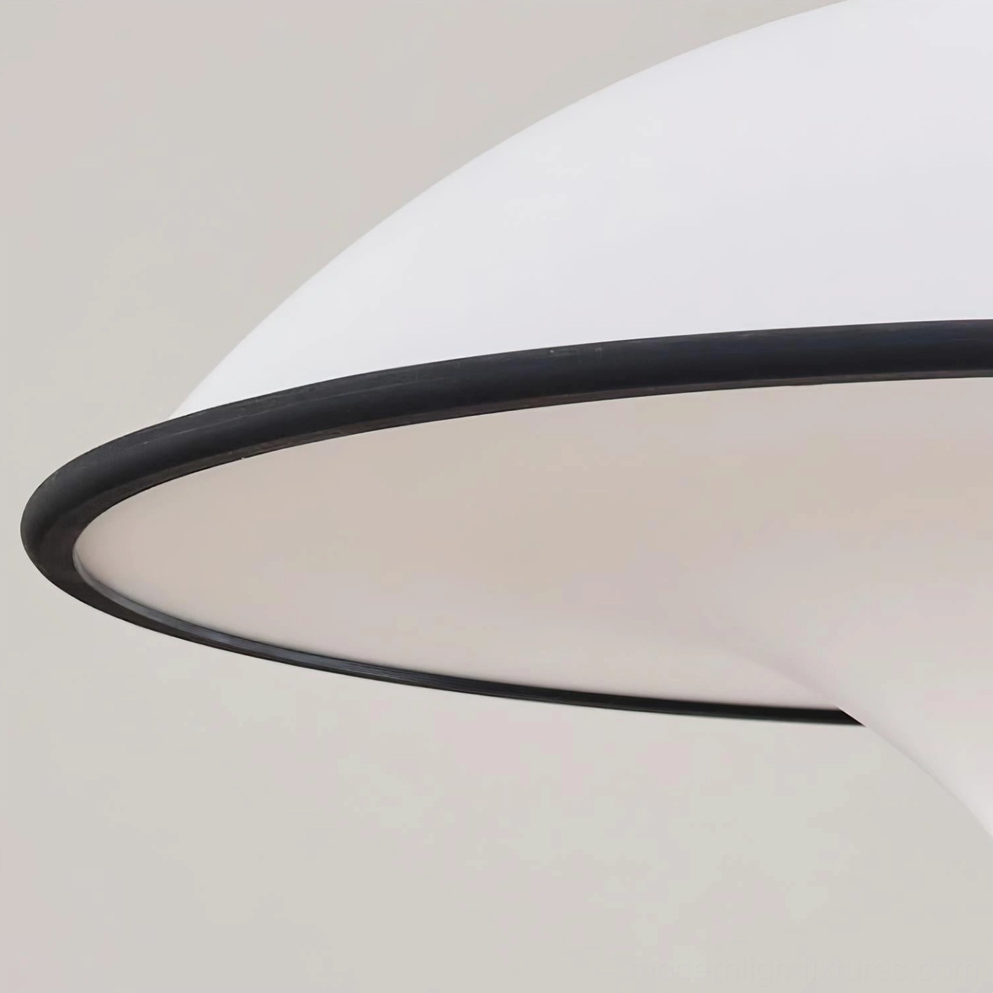 Fontana pendant light grey and white color variant, scandinavian minimalist design fixture