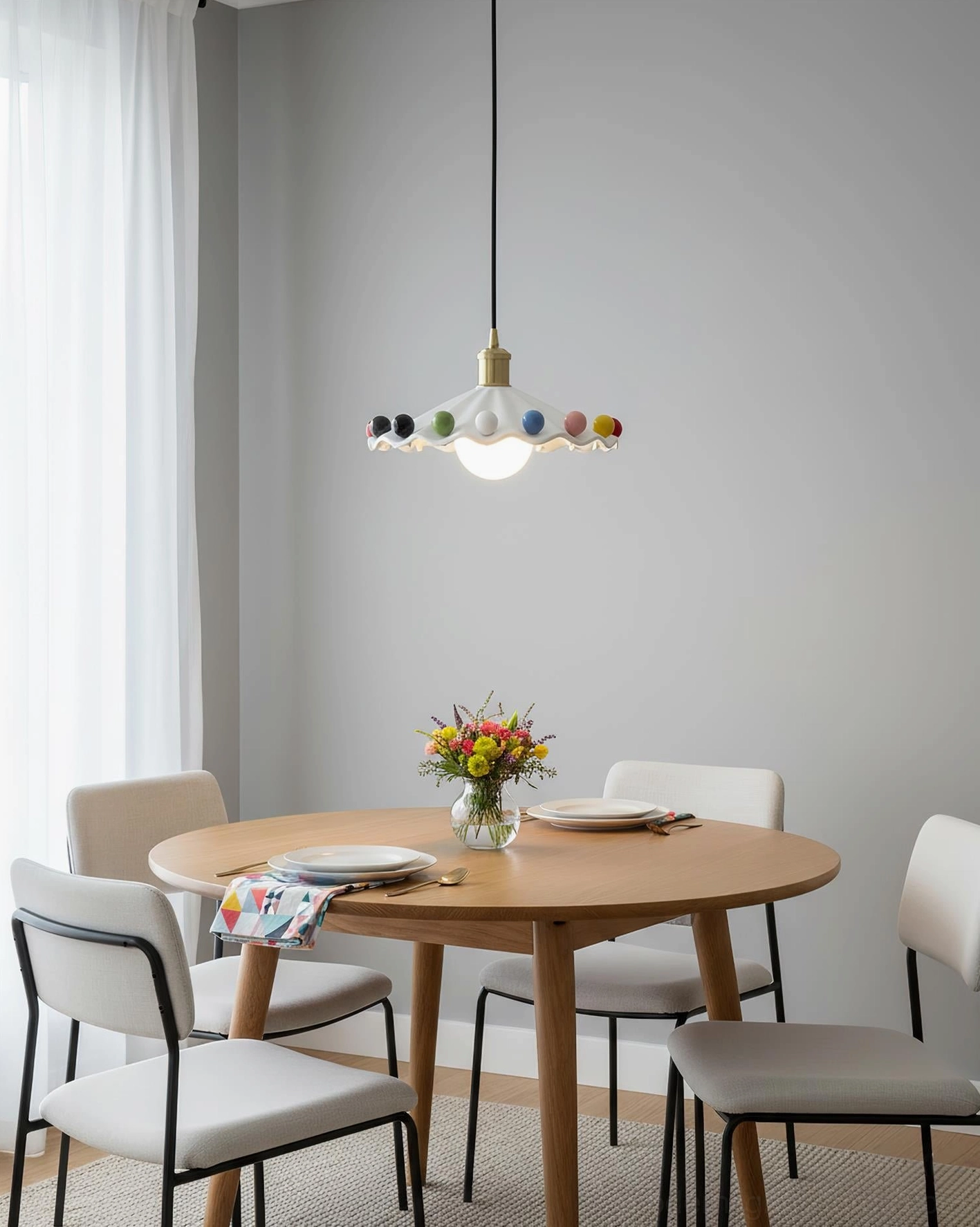 Fonthill ceramic pendant lamp modern dining space bright neutral minimalist home decor aesthetic