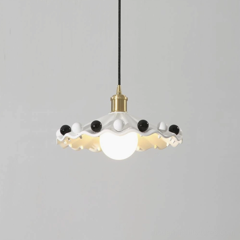 Fonthill pendant lamp installation view sloped ceiling compatible angled roof modern home
