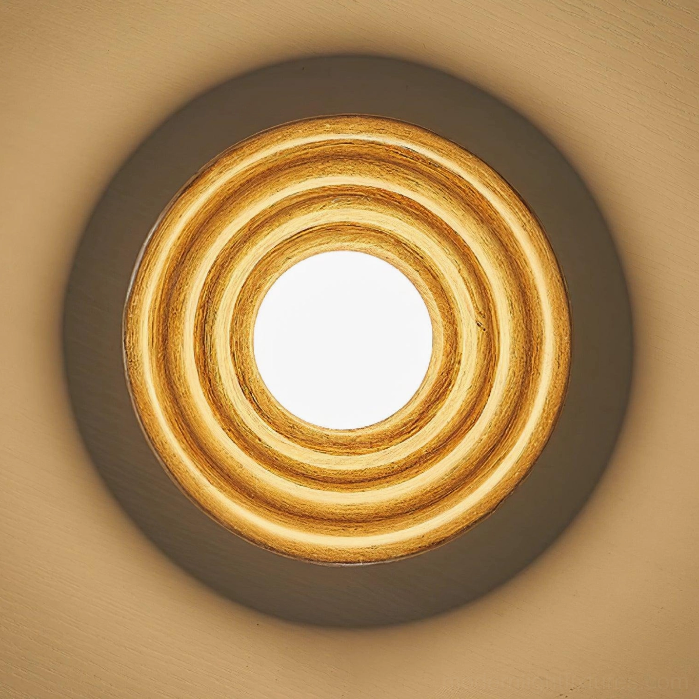 Francie modern ceiling light fixture in warm white finish with spherical opal glass and metal body assembly