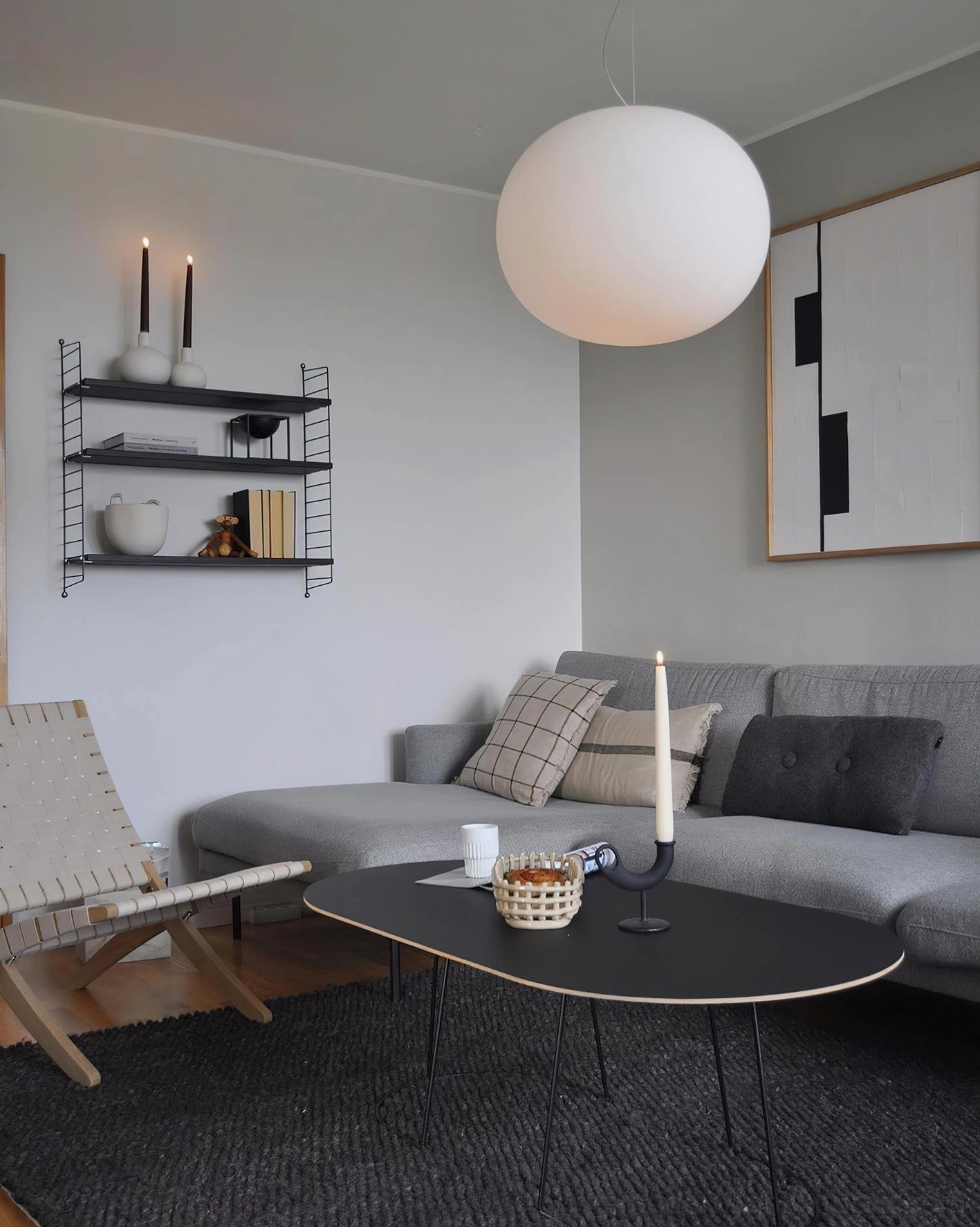 Frosted glass sphere pendant lamp size variations - compact and statement sizes of modern pendant lighting