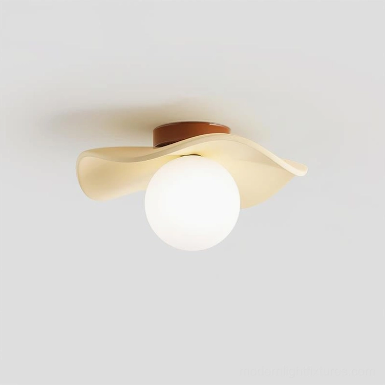 Gand flush mount ceiling light brown and beige color combination studio photography