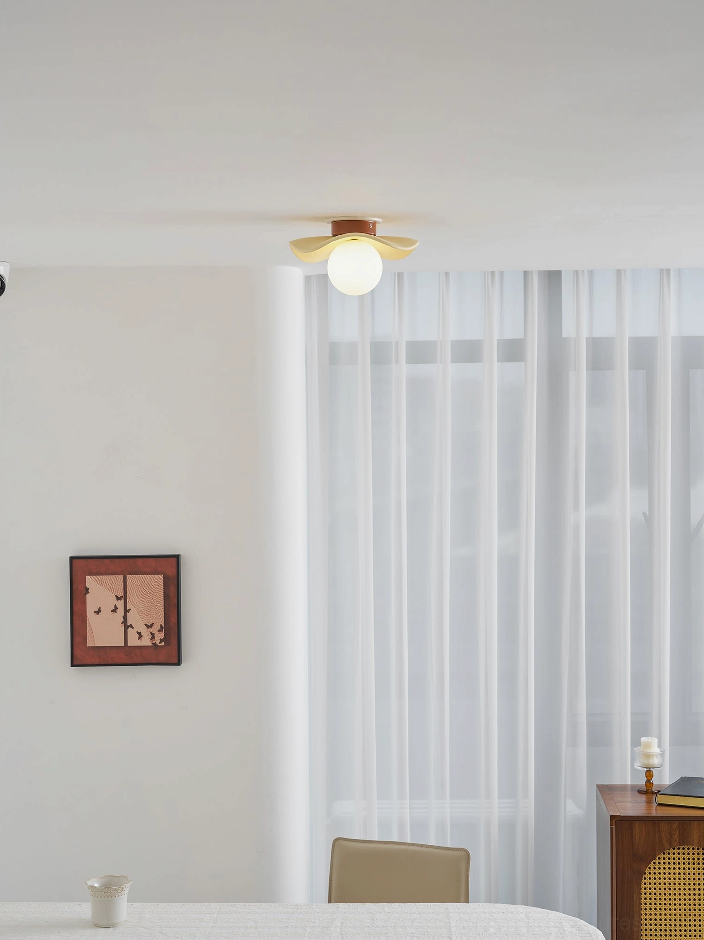 Gand modern ceiling light brown and beige variant product studio photography full view
