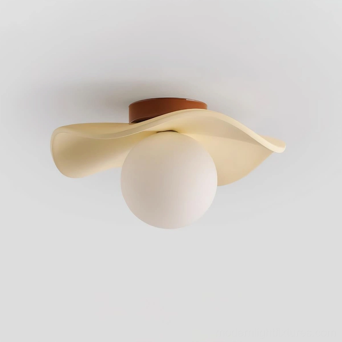 Gand flush mount ceiling light showing compact 30cm diameter and 15cm height proportions