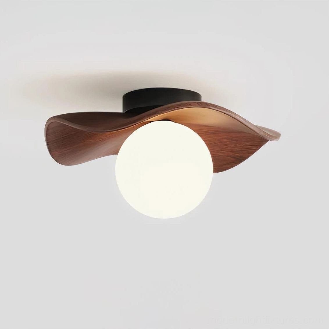 Gand ceiling fixture with G9 socket showing bulb compatibility and wiring details