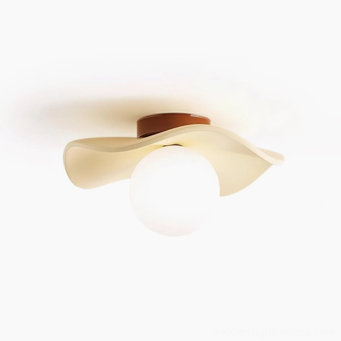 Gand modern ceiling light installed in scandinavian interior design styled room