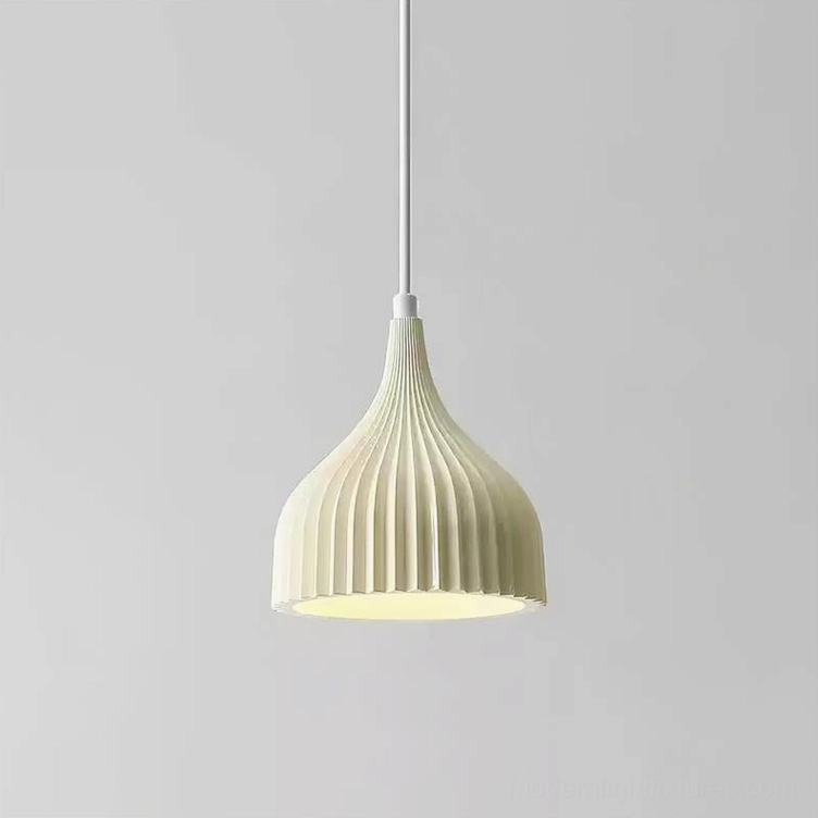 Garay beige fluted pendant shade warm-toned home styling contemporary interior