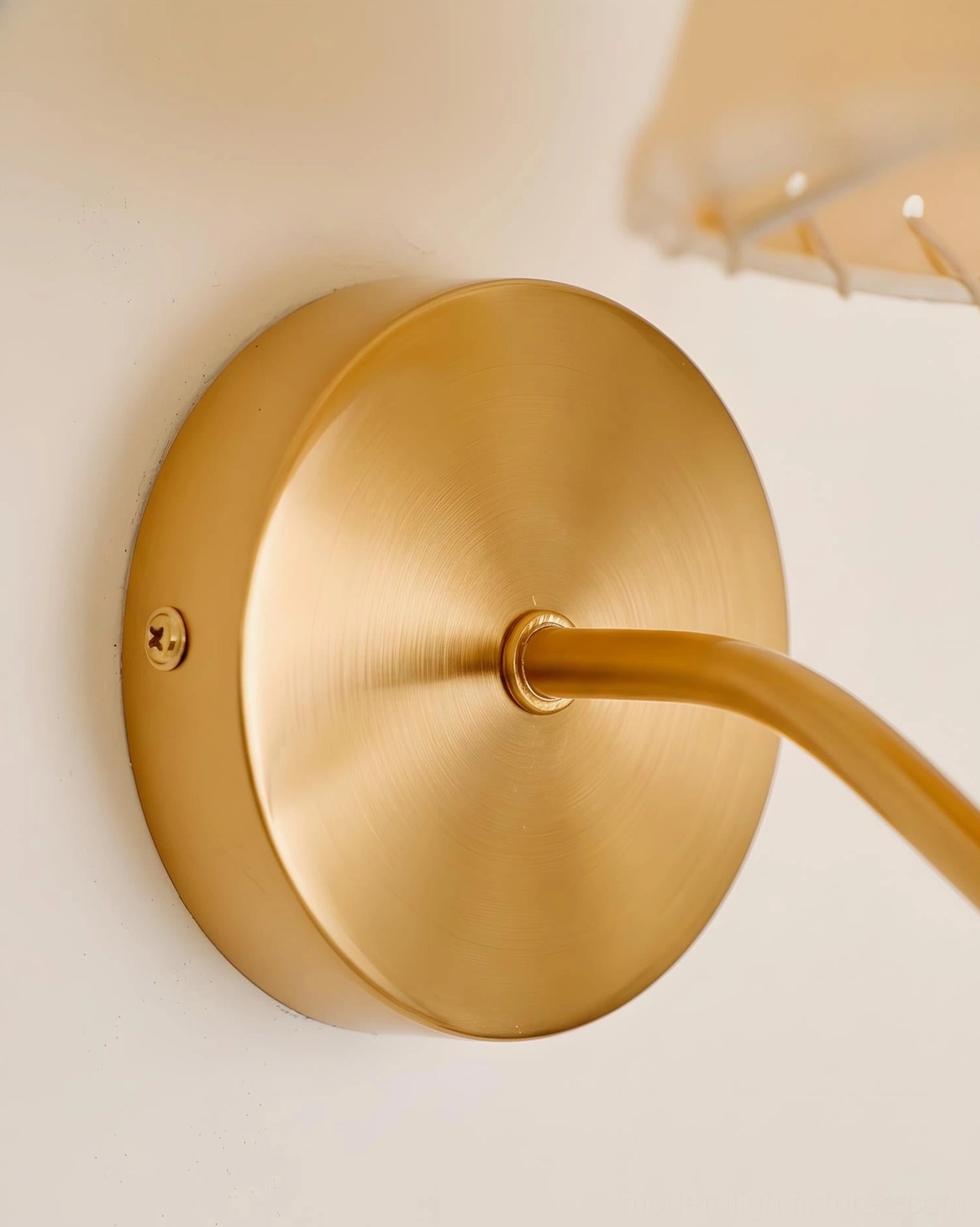 Gentle Bend wall sconce color variant options gold brass finish and fabric shade styling