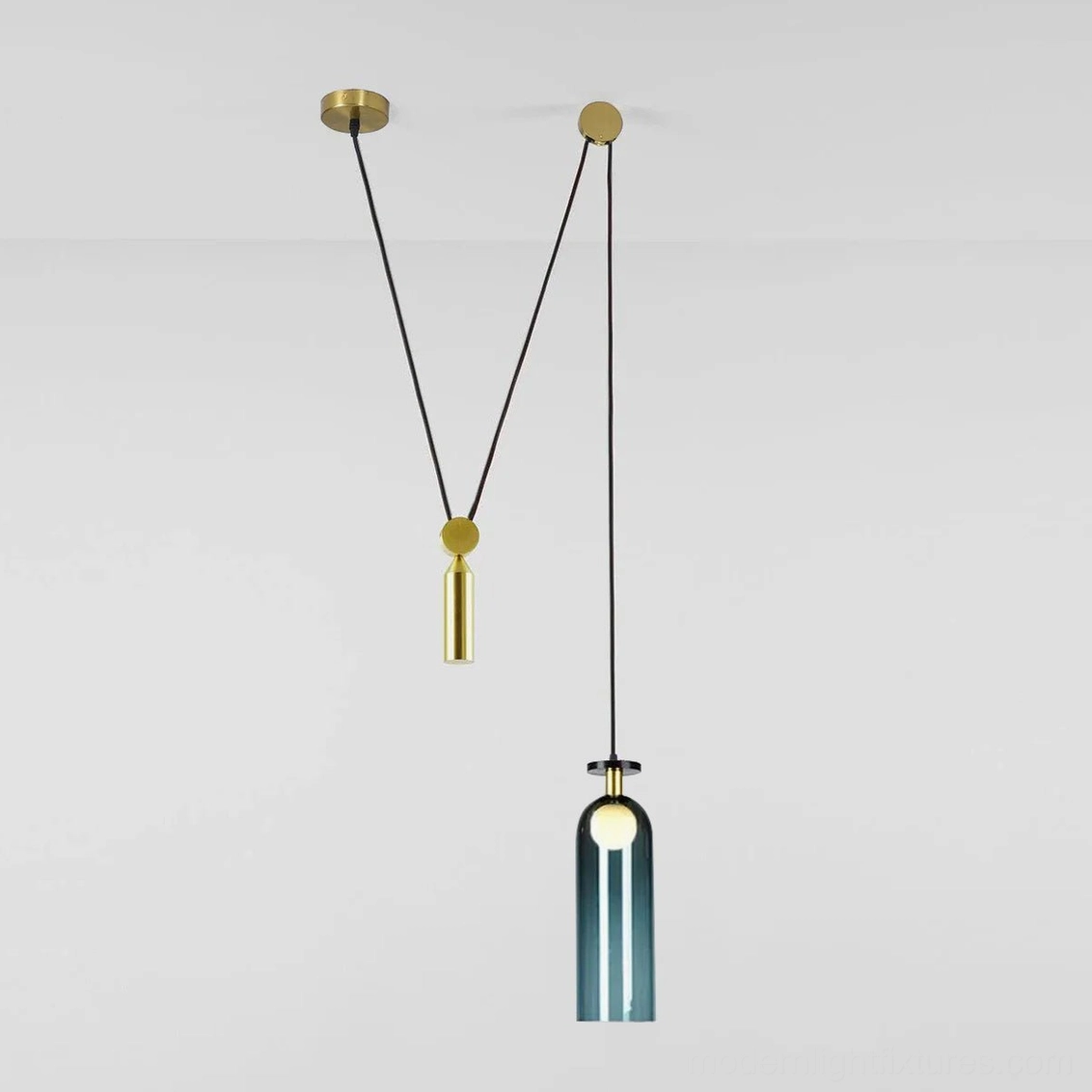Geometric pendant light copper finish option warm aesthetic blend modern and traditional interior design