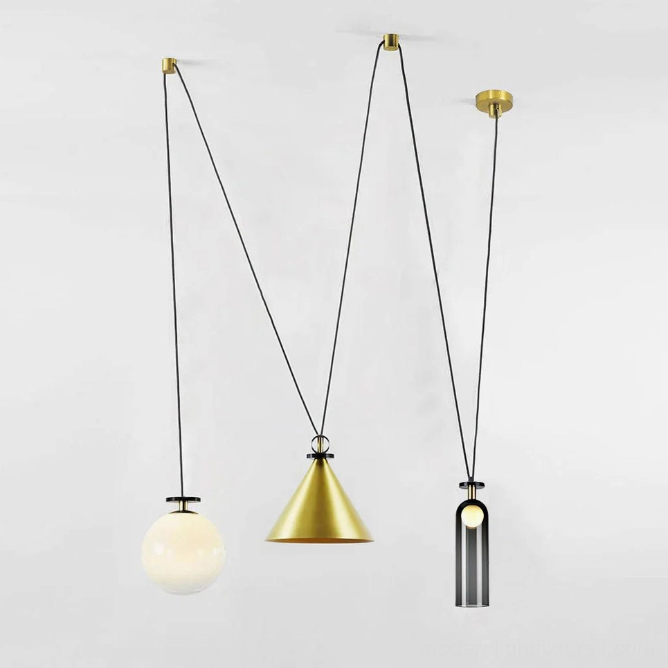 Geometric modern pendant chandelier compliant North America Australia Europe Middle East certification standards
