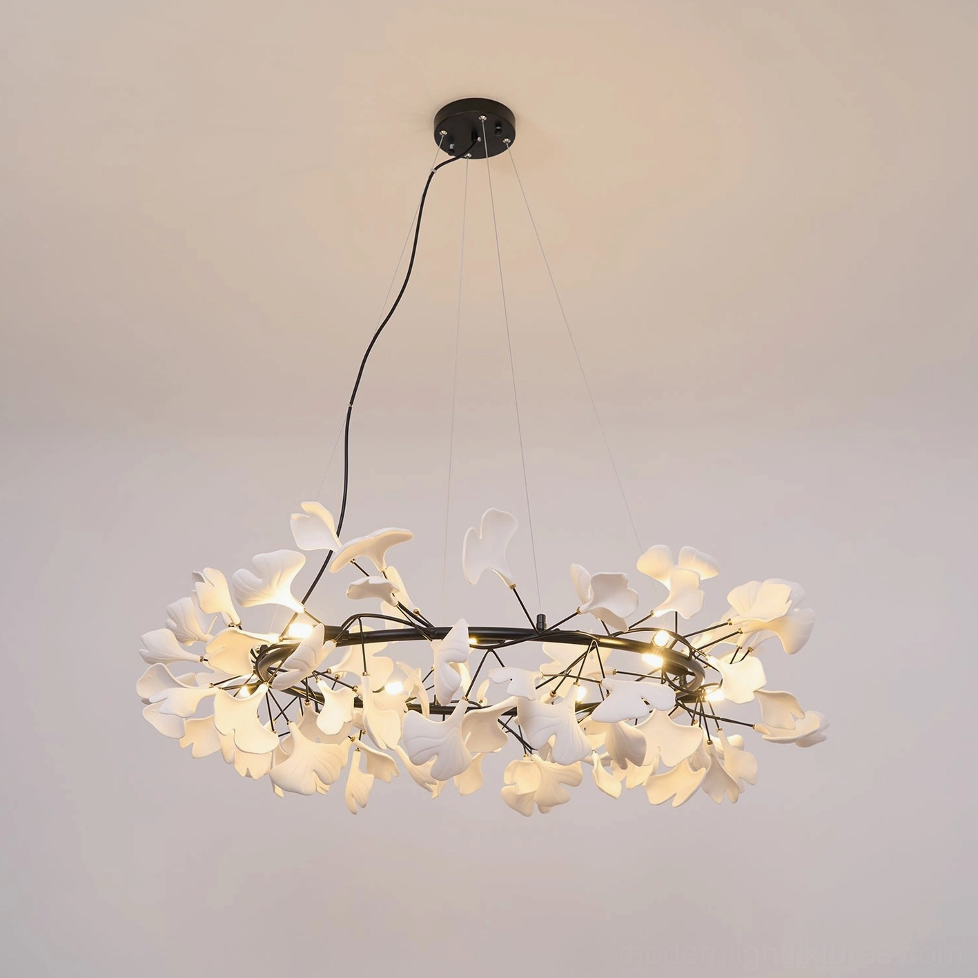 Ginkgo leaf chandelier O G9 E12 socket types international certification standards