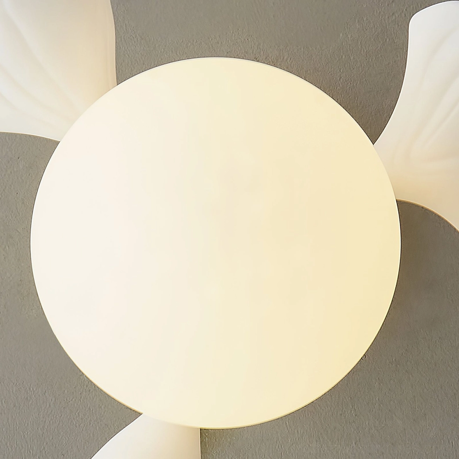 Ginkgo Rosalia brass semi-flush ceiling light fixture showcasing elegant design and finish