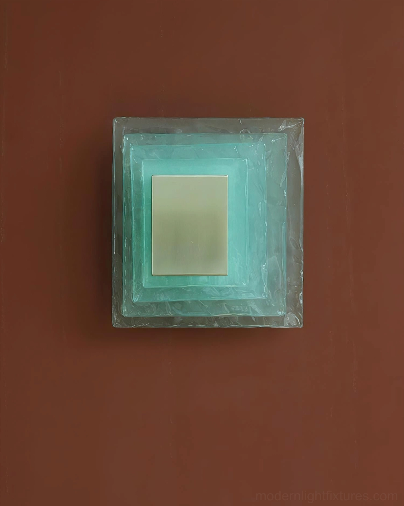 Glacira wall sconce entryway installation, contemporary welcoming ambient light fixture above console table