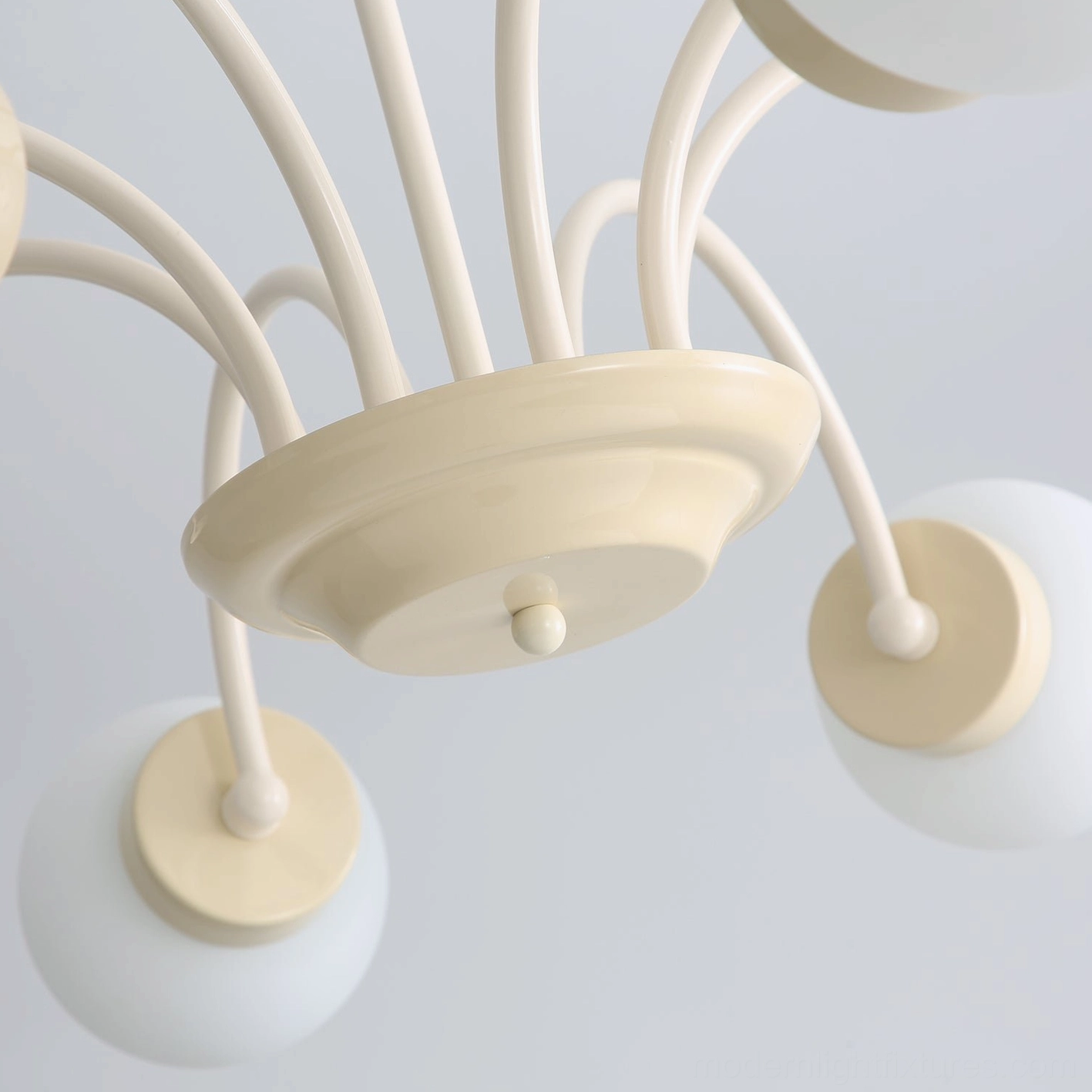 Glass globe pendant light fixture, minimalist mid-century modern chandelier design