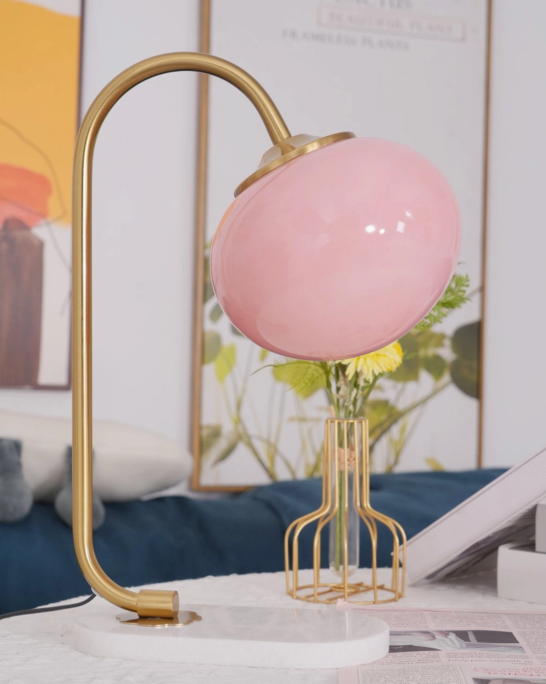 Entryway console globe table lamp creating welcoming illumination in foyer setting