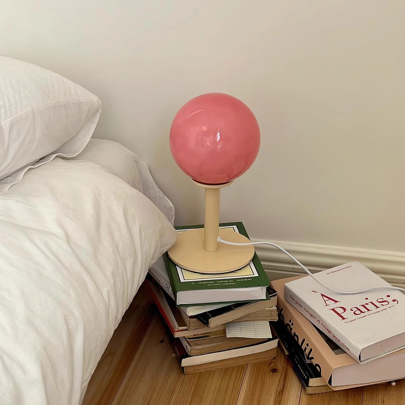 Transitional style globe table lamp bridges traditional and contemporary design sensibilities