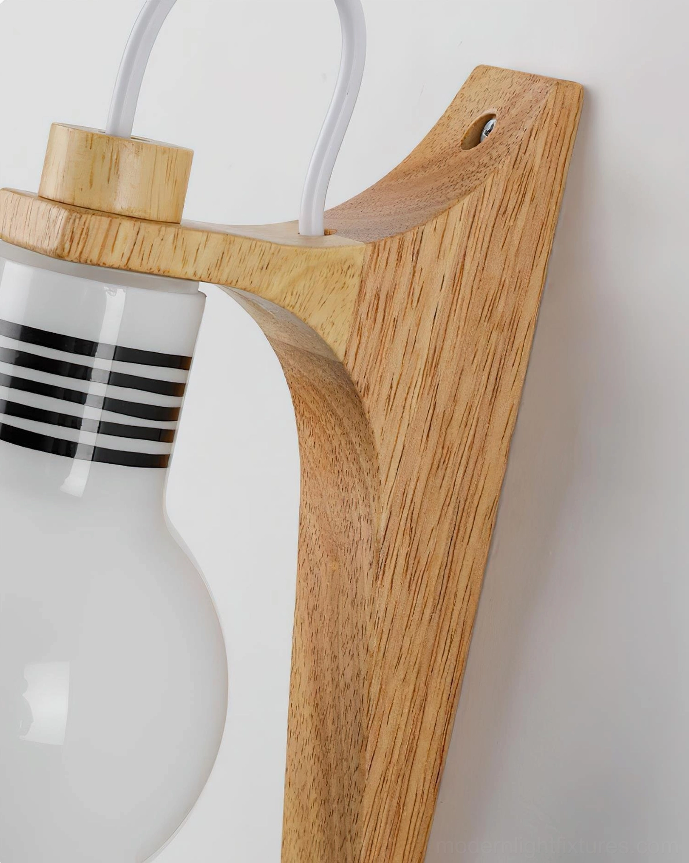 Globe wall sconce in residential interior, functional modern wall-mounted bedroom lighting solution