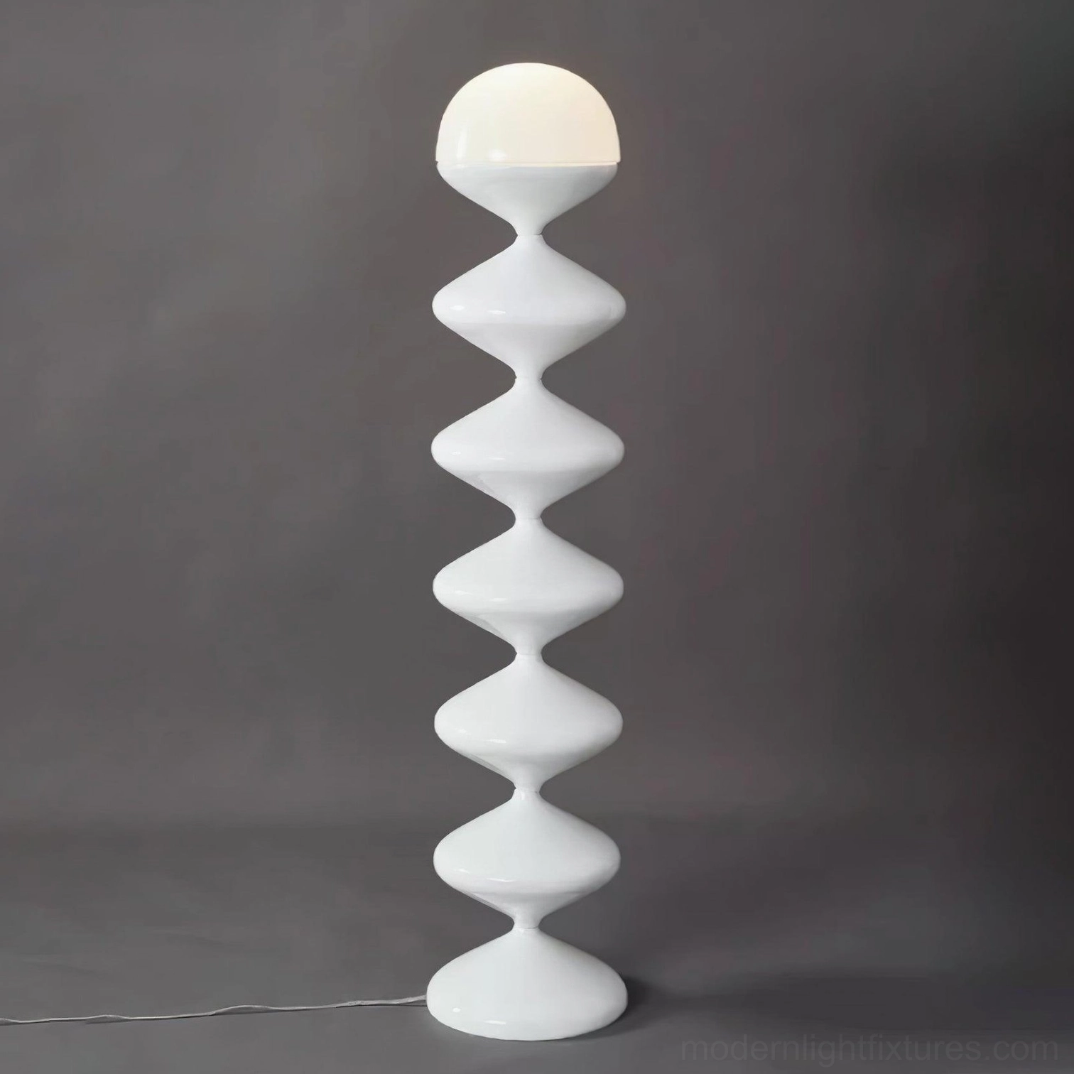 Gourd floor lamp metal acrylic premium materials construction durability showcase