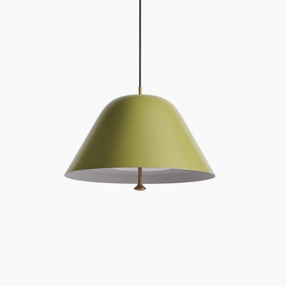 Green and gold dome pendant light modern statement fixture artistic contemporary design