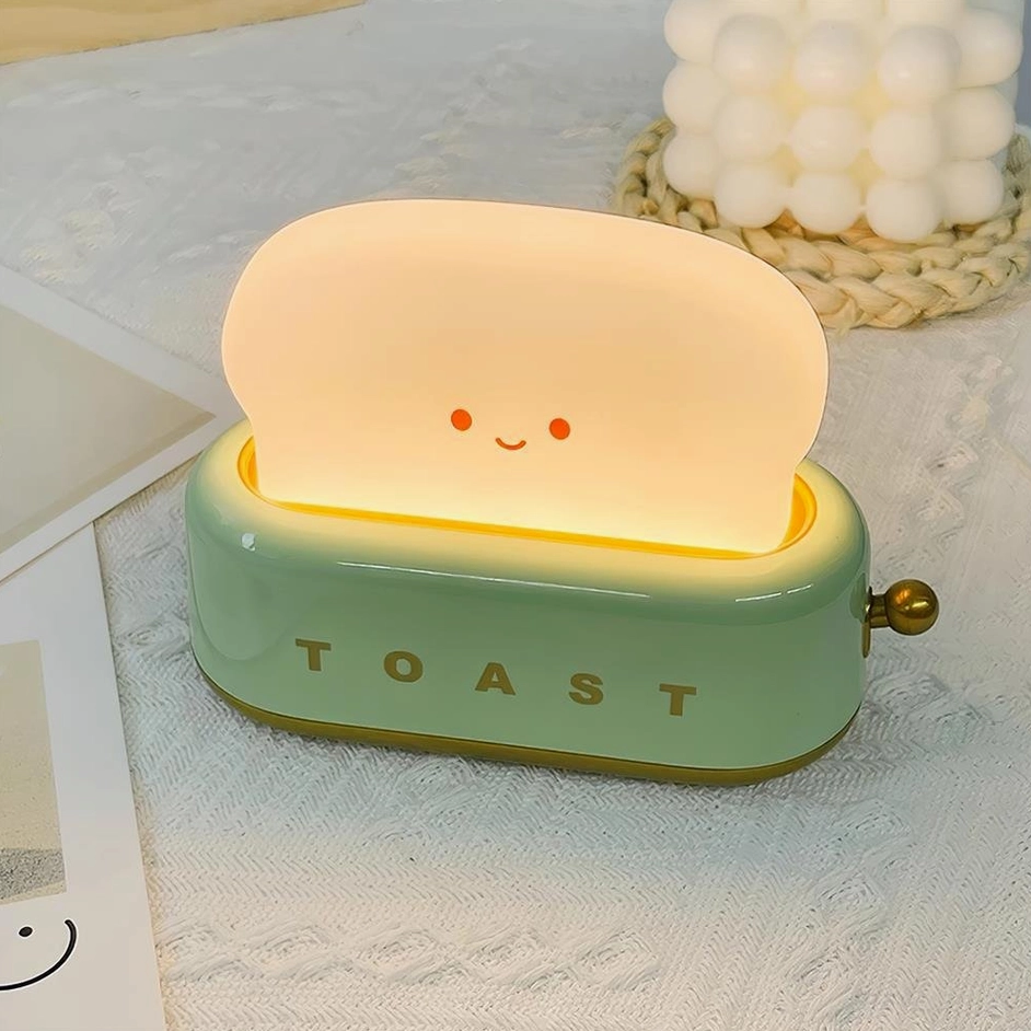 Green toaster table lamp set of 2 or 5 multi-room warm lighting collection options