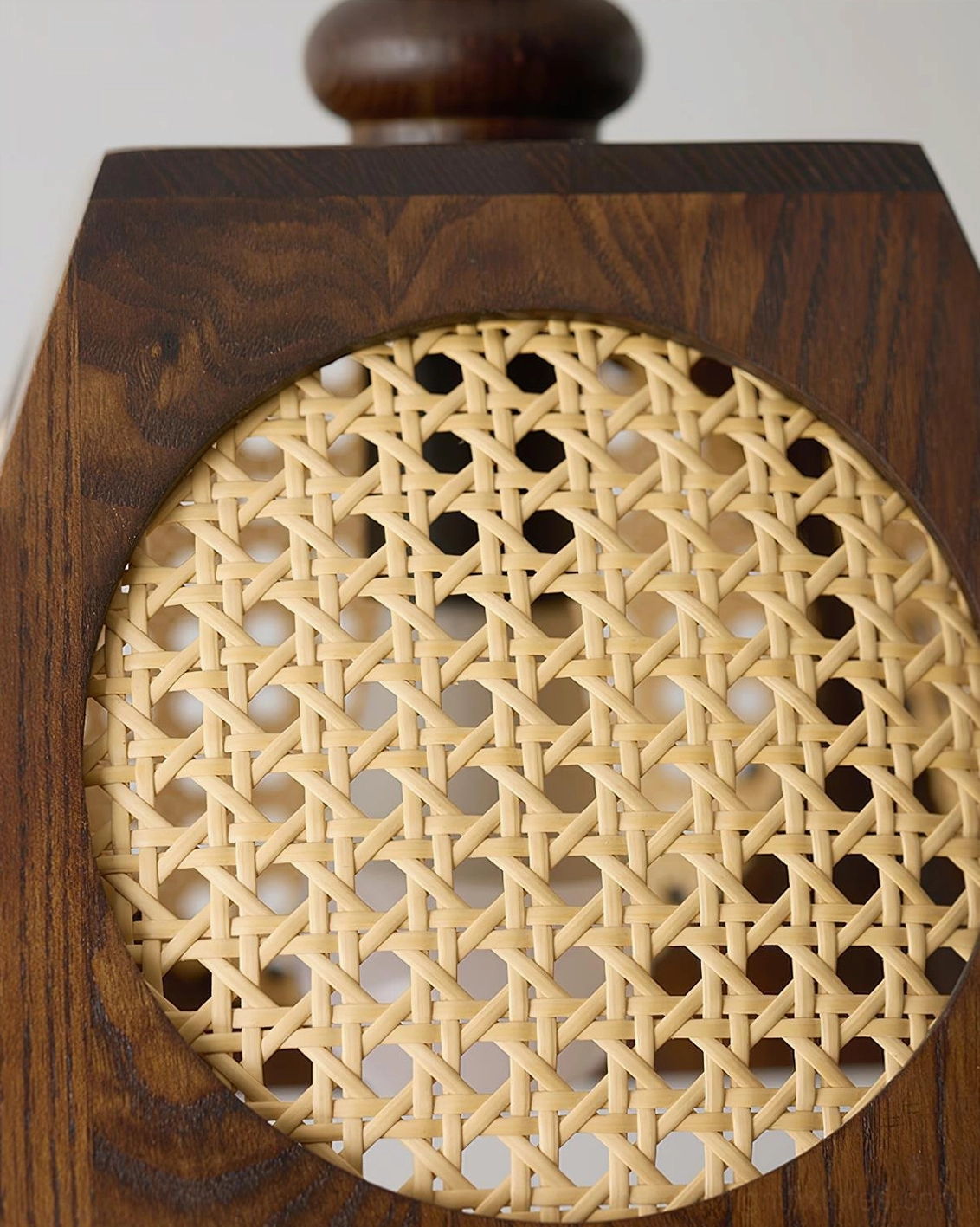 Grove rattan pendant light japandi aesthetic minimalist design statement