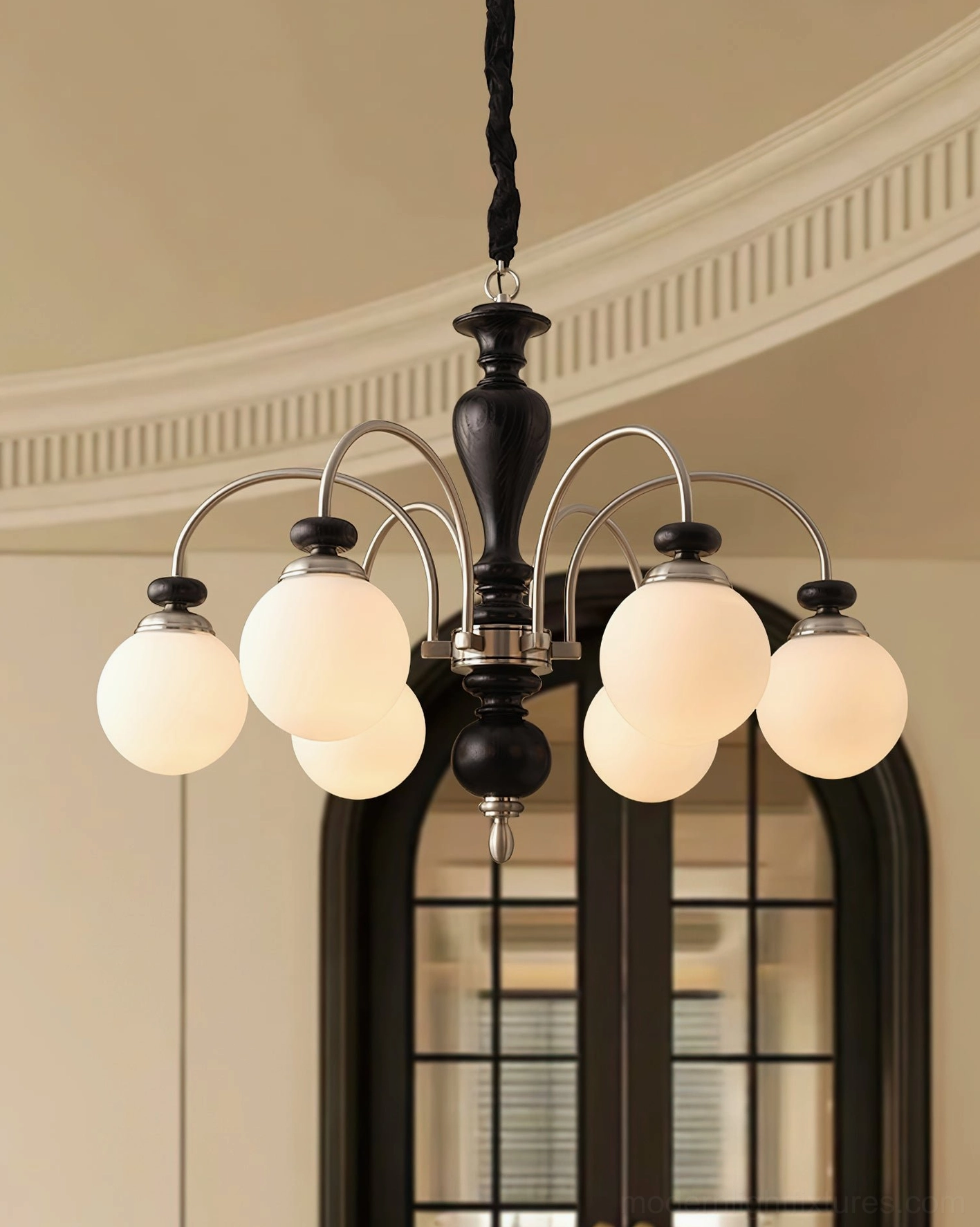 Guillerme wooden chandelier entry foyer sophisticated welcoming statement piece