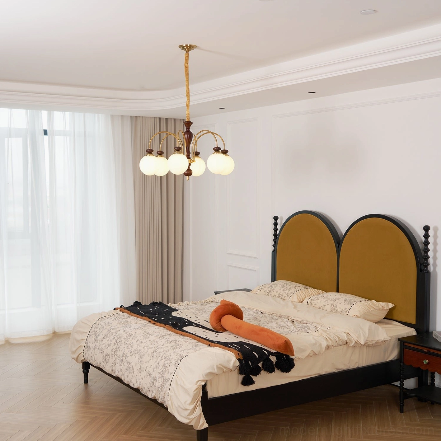 Guillerme wooden chandelier safety certified compliant North America Europe Australia Middle East