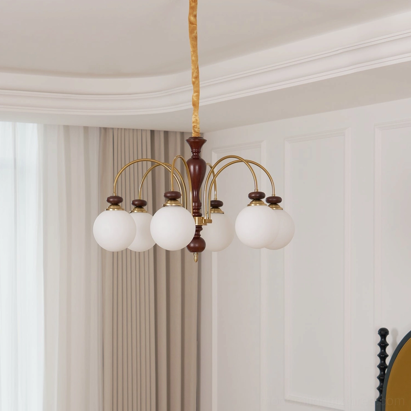 Guillerme wooden chandelier scandinavian design natural materials functional beauty