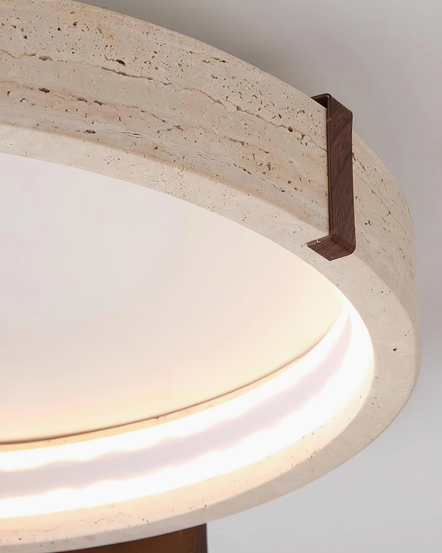 Halo ceiling light fixture full view demonstrating complete circular ring form and proportions