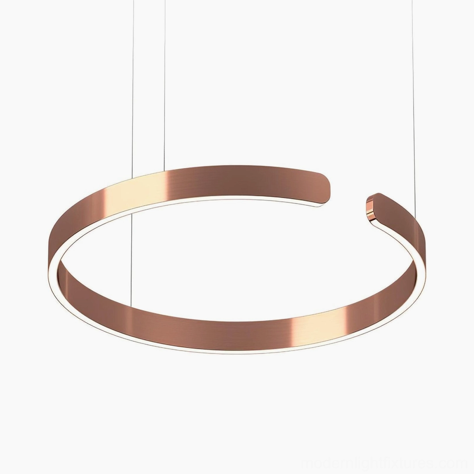 Halo LED pendant light showing compatibility with sloped ceiling installation features