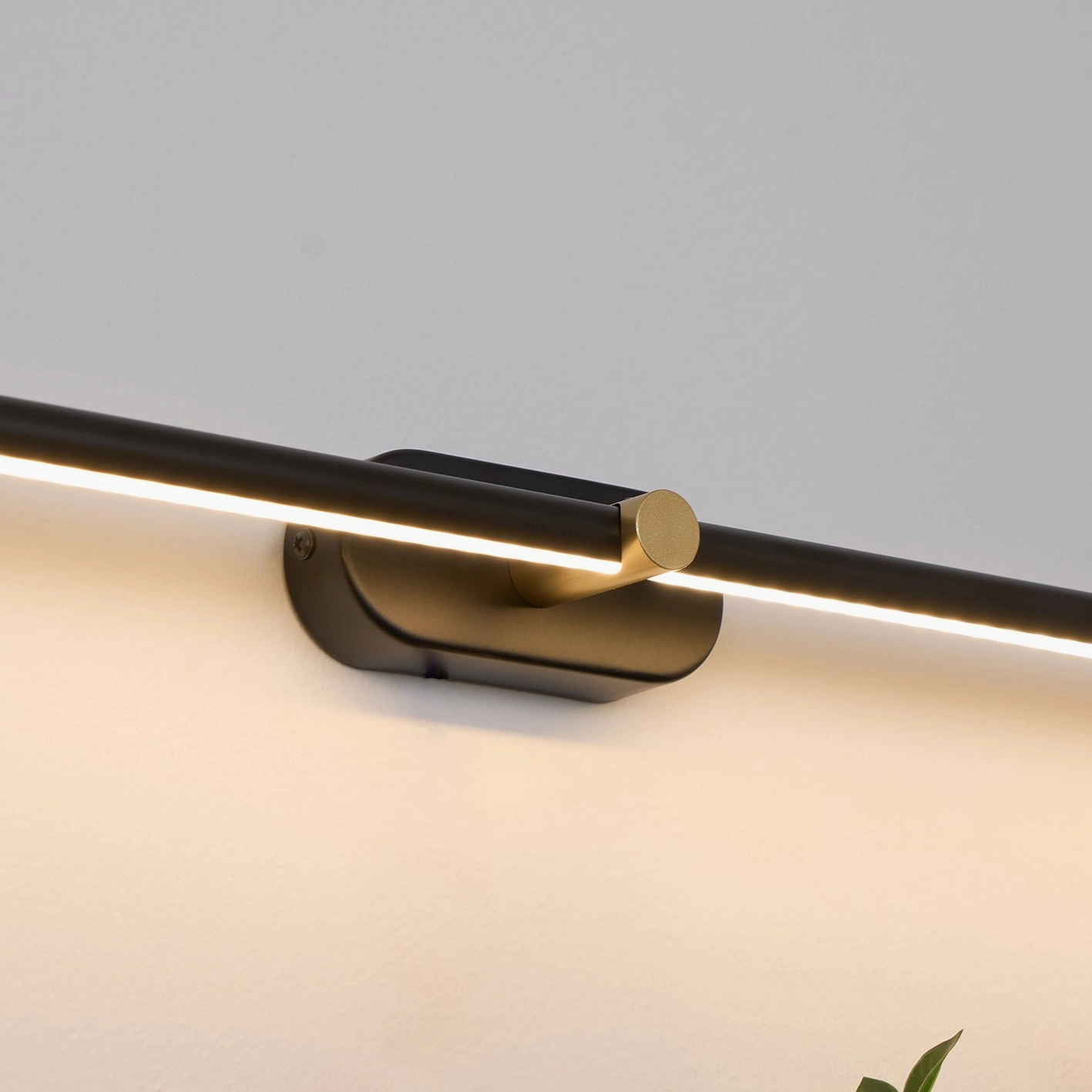 Hardwired linear wall lamp modern residential bathroom damp rated fixture installation