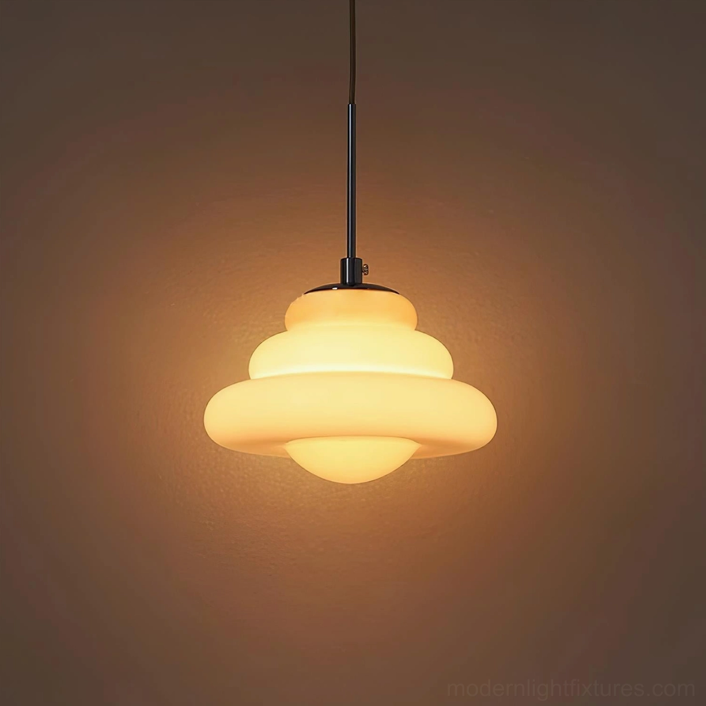 Hardwired tiered pendant light with G9 socket and dimmer compatibility for modern homes