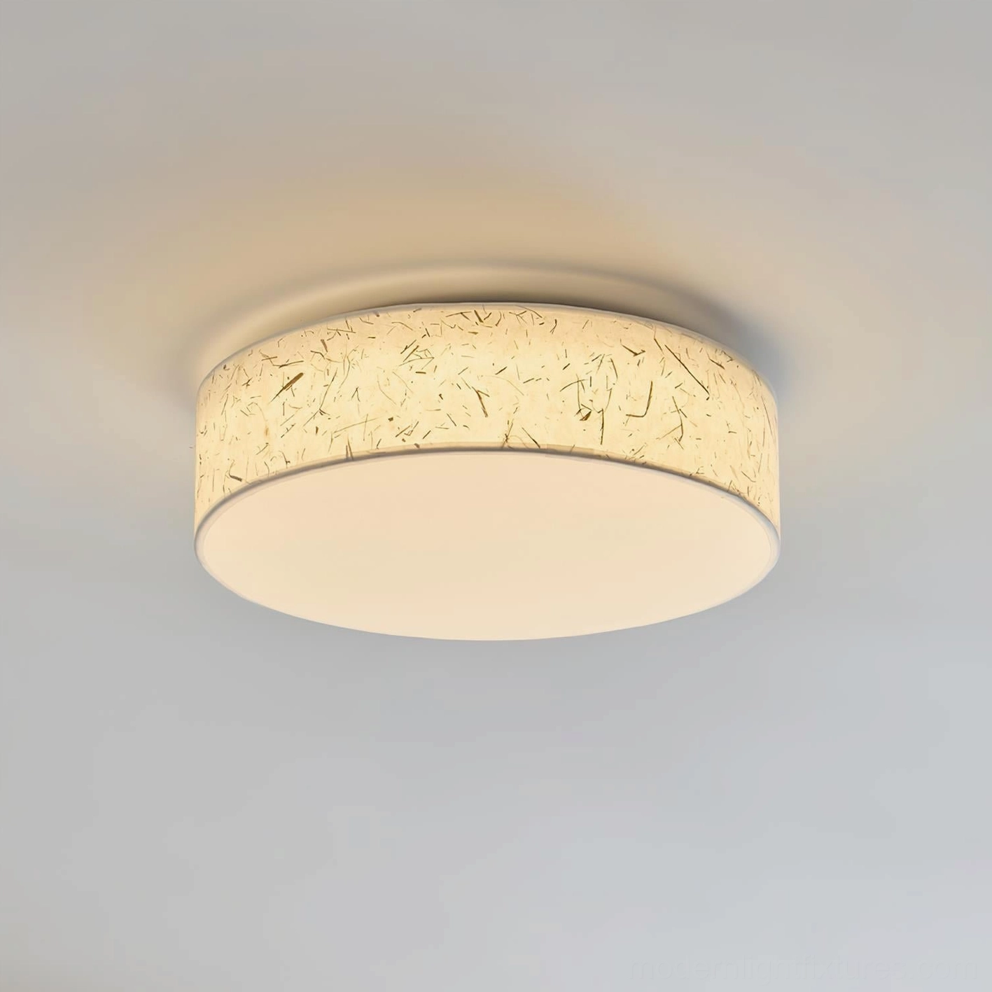 Hayden 60cm large ceiling light fixture displaying full illumination in spacious living area or open-plan interior