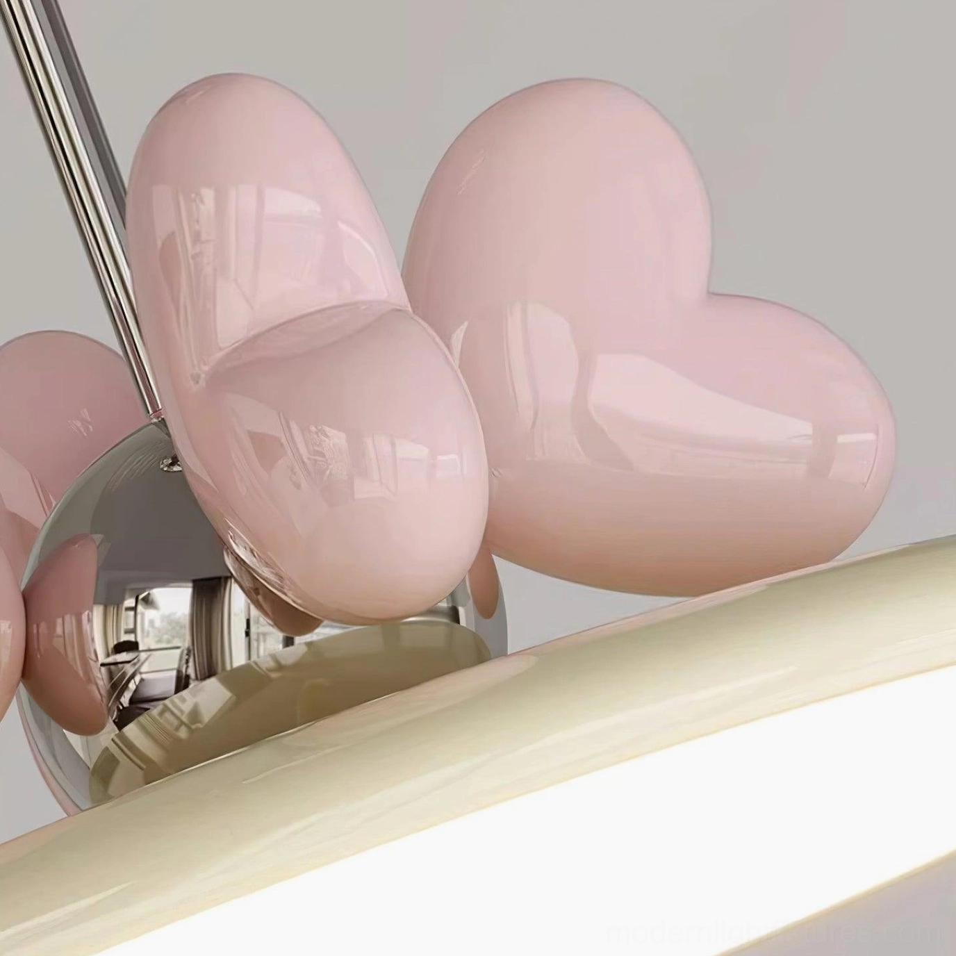 Heart pendant lamp in contemporary kitchen pendant lighting application