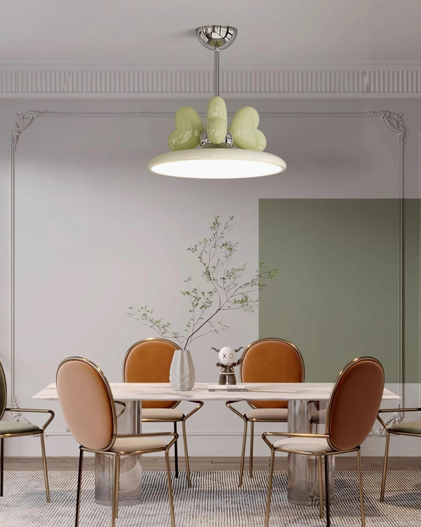 Heart pendant light versatile design suitable for children's rooms and modern homes