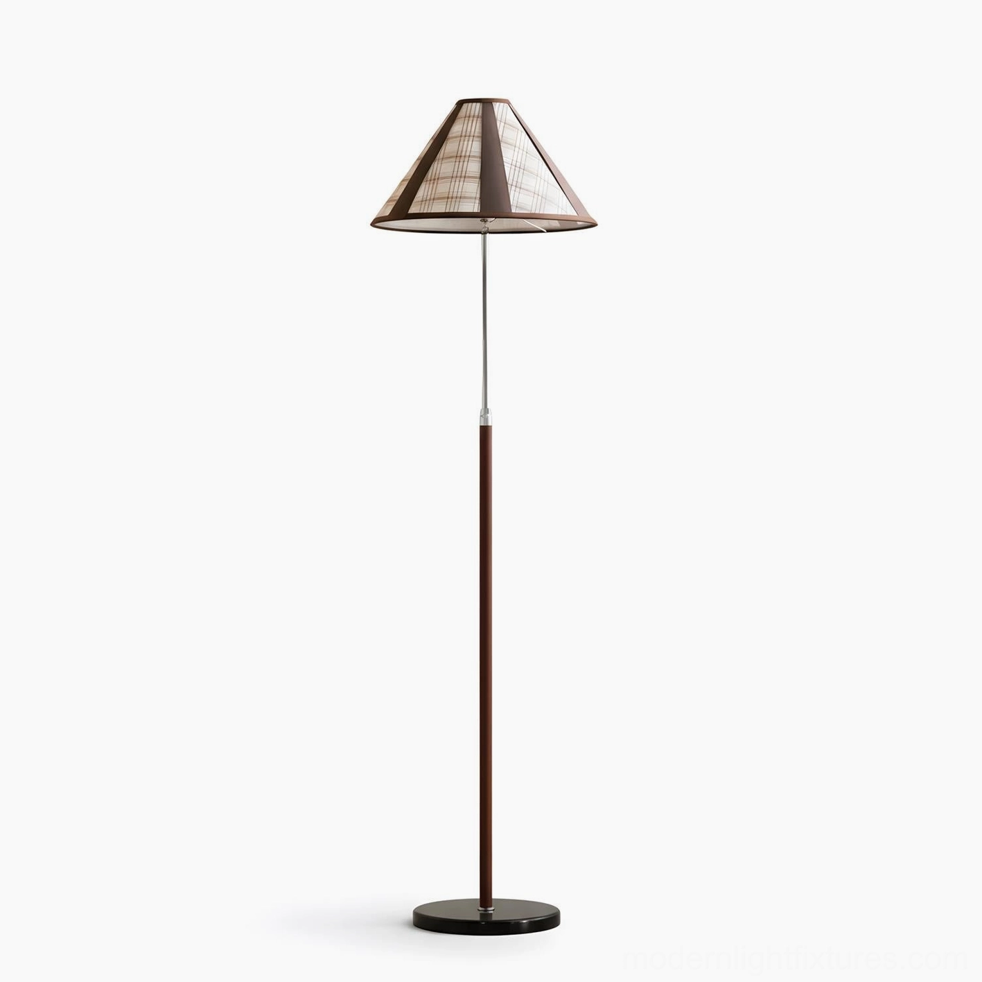 Hearthline floor lamp walnut and brown color variant with EU UK AU US plug options