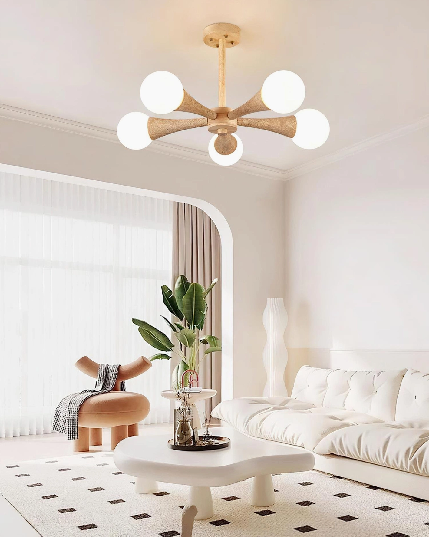 Hedra ceiling lamp showing multiple head configurations size comparison