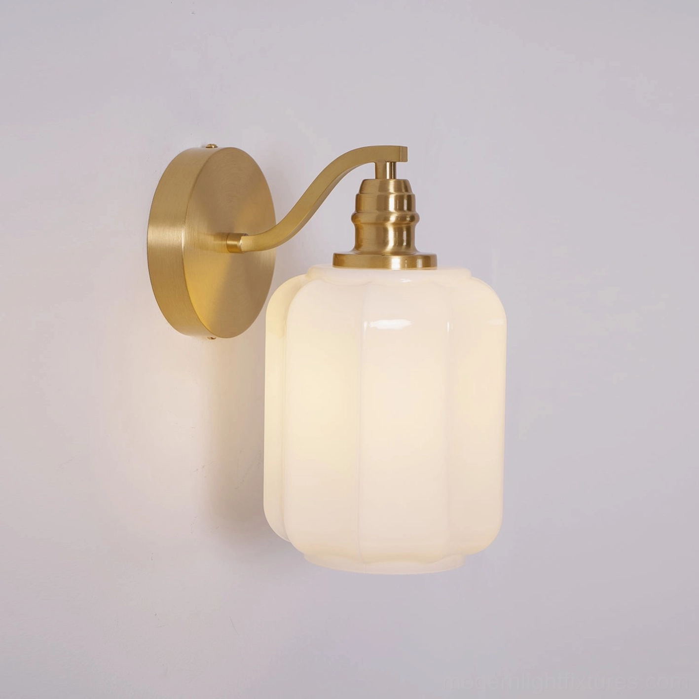 Henry brass wall sconce 40W maximum compatibility with modern LED and traditional incandescent sources