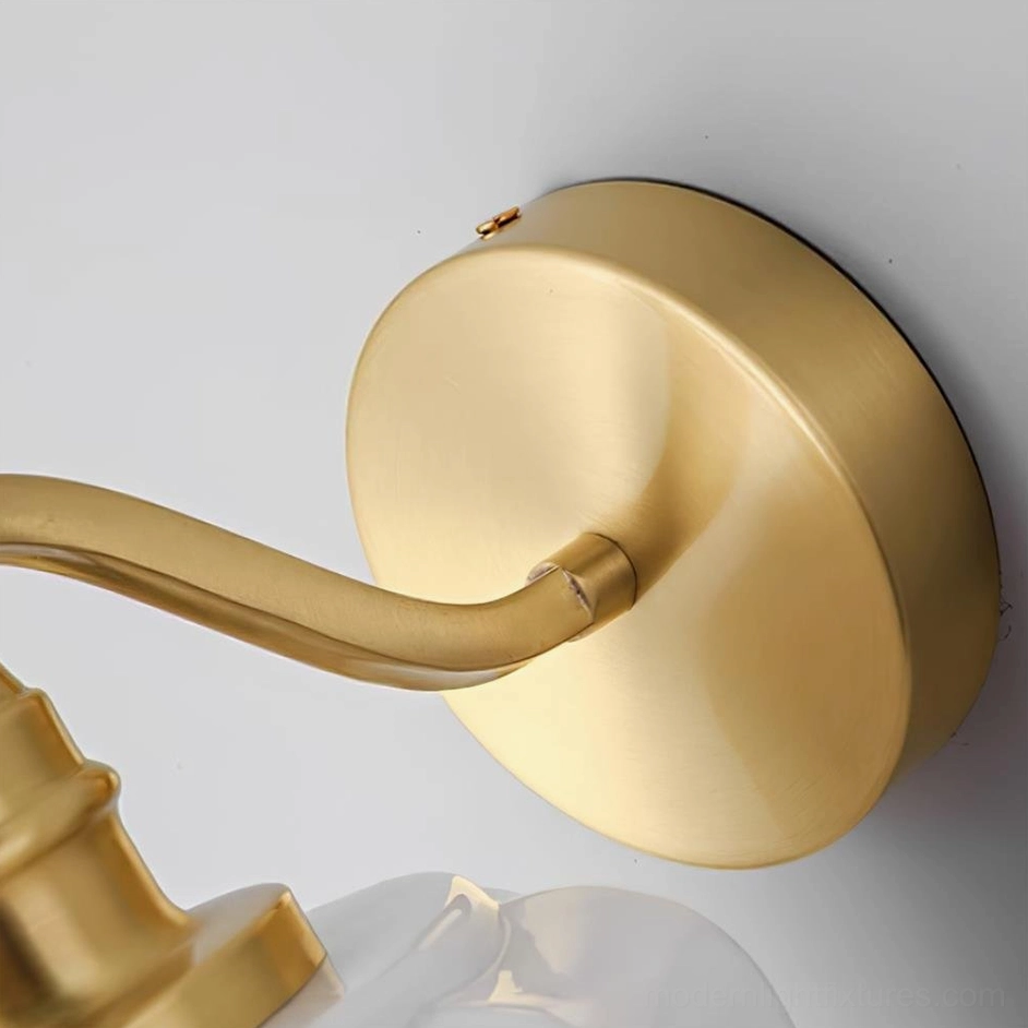 Henry frosted glass wall sconce creating gallery wall effect when installed symmetrically