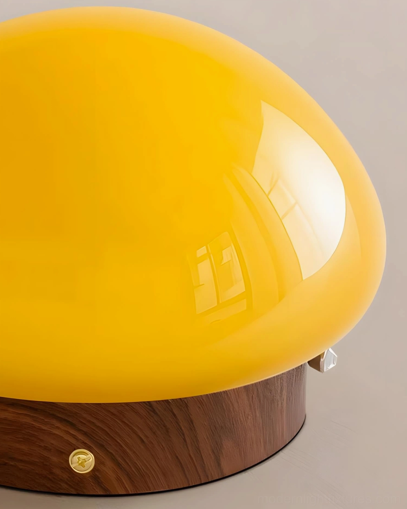 Honeyed Dome ceiling light fixture mounted in contemporary minimalist interior with clean design