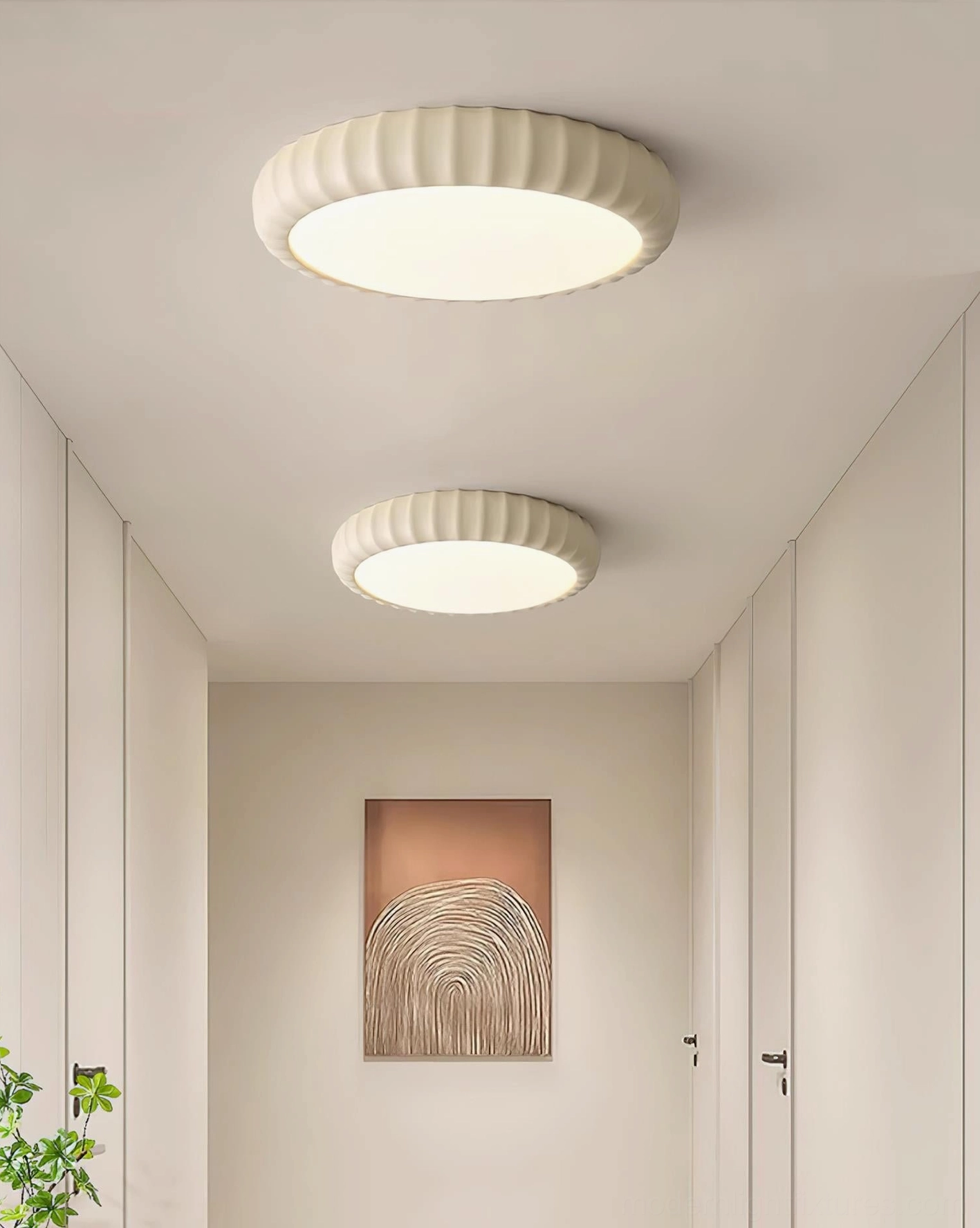 Integrated LED ceiling light fixture - 50000 hour lifespan energy efficient lighting