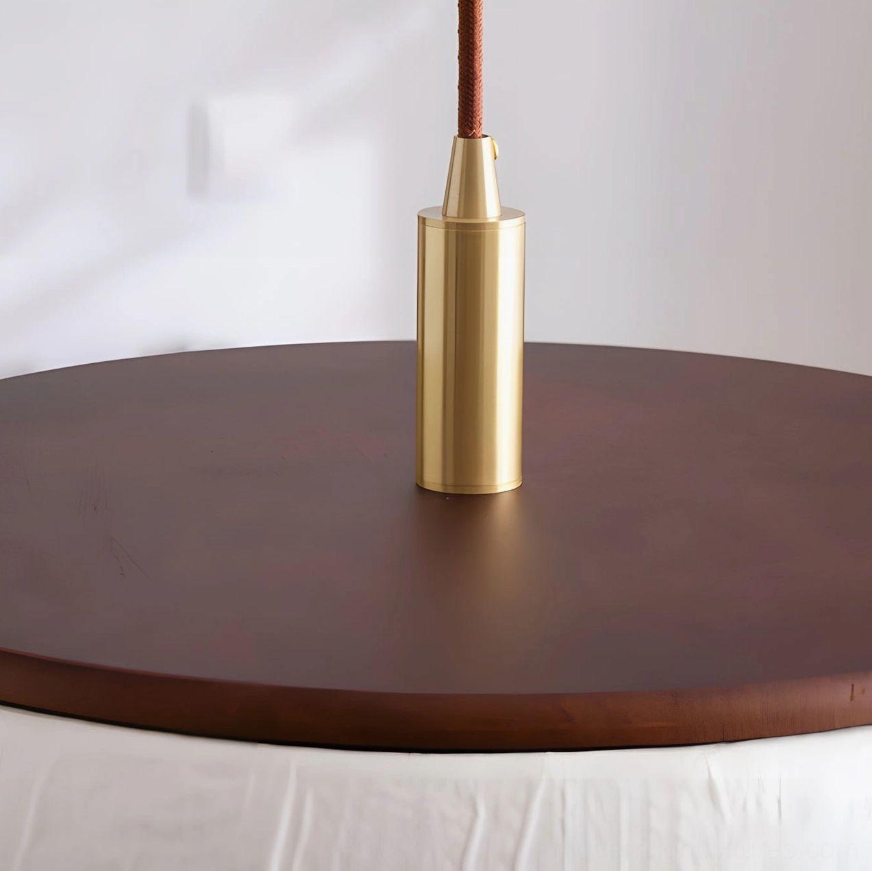 Size and dimension reference for Japandi rice paper pendant light, large and small diameter comparison