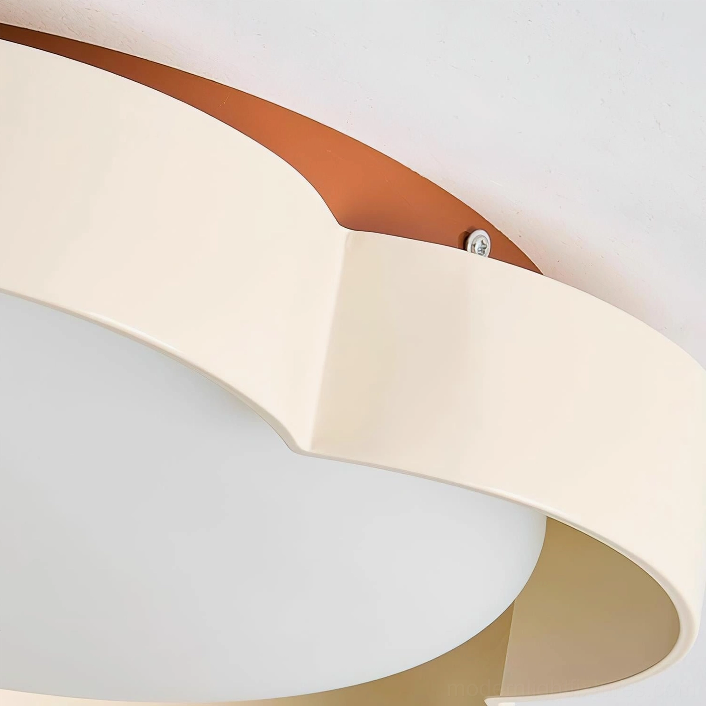 Japandi style flower ceiling lamp - contemporary design with organic petal silhouette