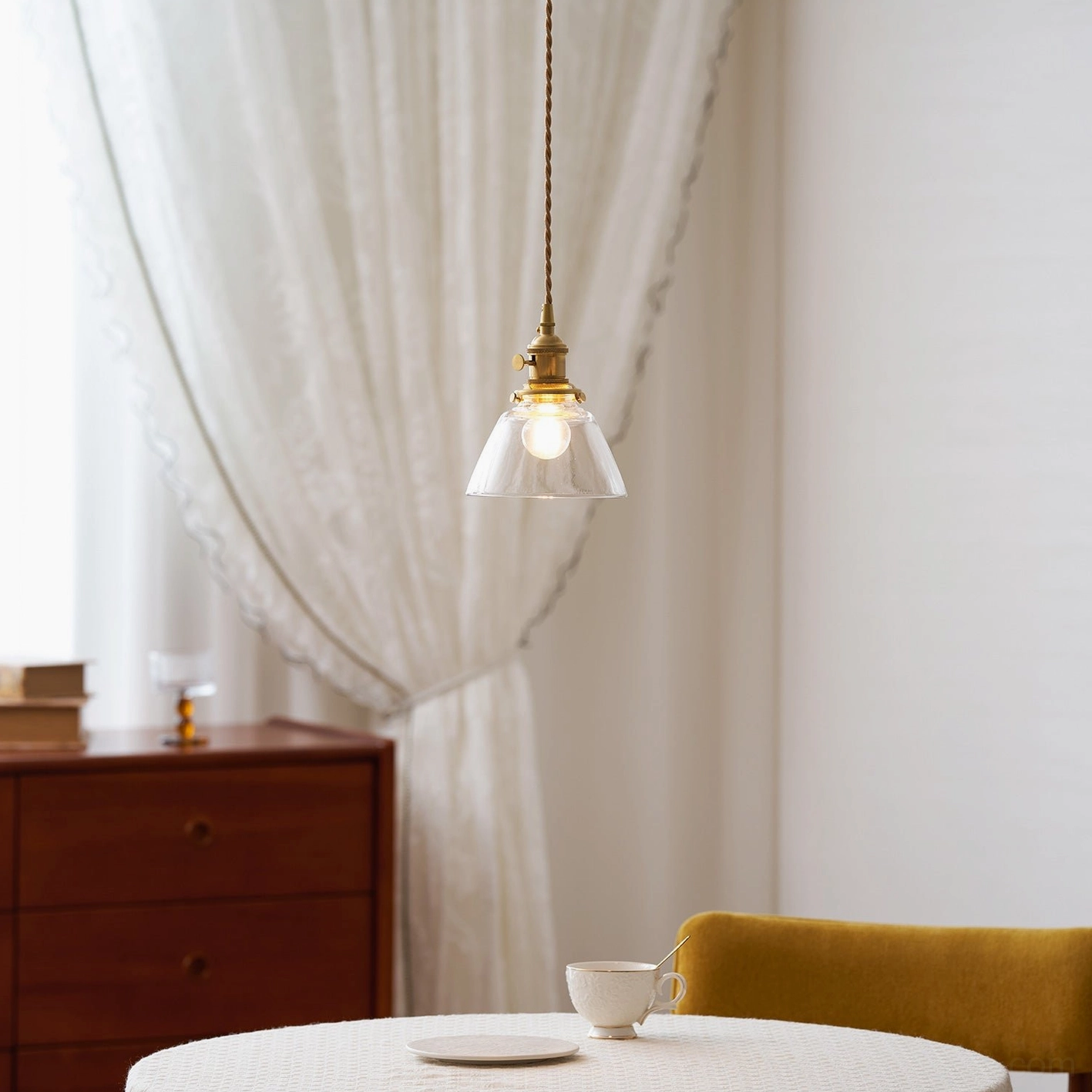 Jasmine glass pendant collection all three models displayed together showing brass unity and glass variety