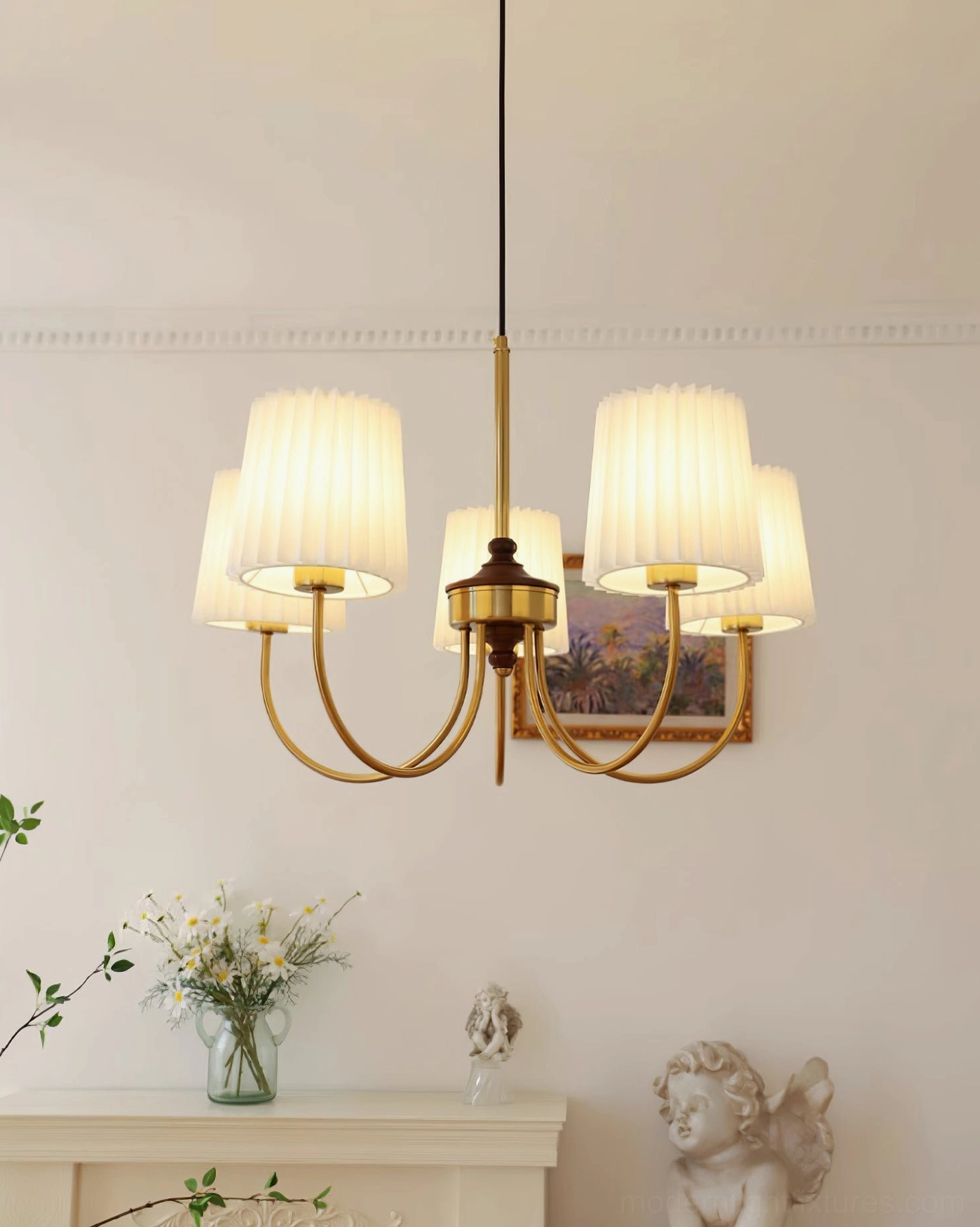 Jeremiah 3-light and 5-light chandelier size comparison and dimensional specifications